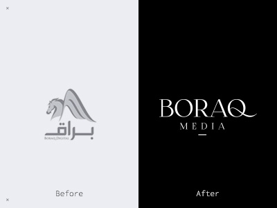 Boraq Media - rebranding branding calligraphy cim digital identity logos media rebranding typography