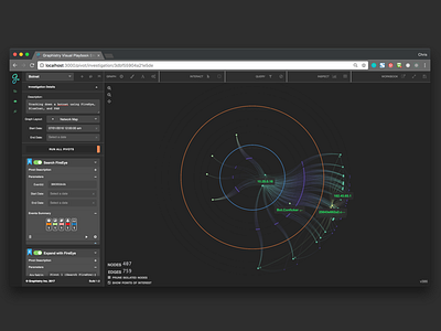 Live UI app cyber dark graph security ui