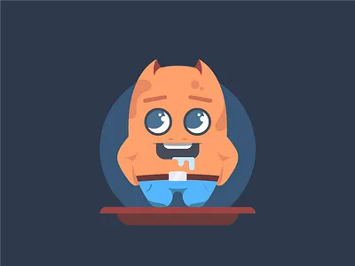 Cute Monster adobe character cute illustration illustrator monster vector