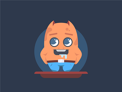 Cute Monster adobe character cute illustration illustrator monster vector