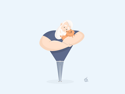 Big Love athlete character design cute dog dribbble flat illustration man pet