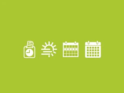 Time Icons design food green illustration medicine package table