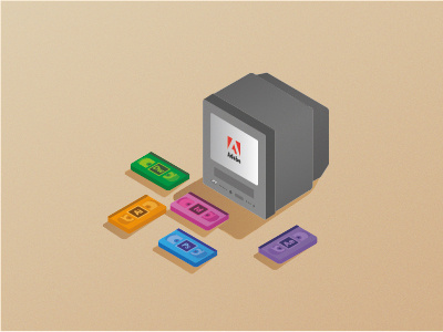 What Tape You Playing Today? adobe illustration illustrator isometric photoshop vector