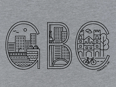 George Brown College Campus Letters bike boat castle city cn tower college gbc linear toronto