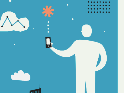 AT&T - Open & Secure business character city cloud connected human person phone secure