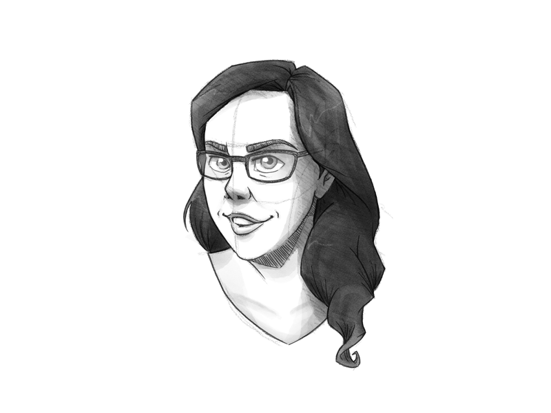 Head Portraits caricature grayscale illustration pencil portrait sketch