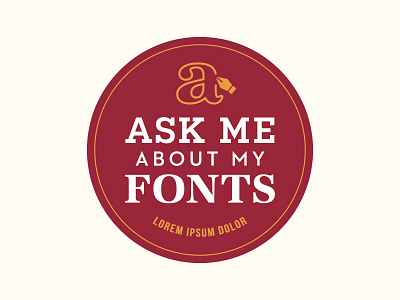 'Ask Me' Button ask me button fonts lorem ipsum typograhpy