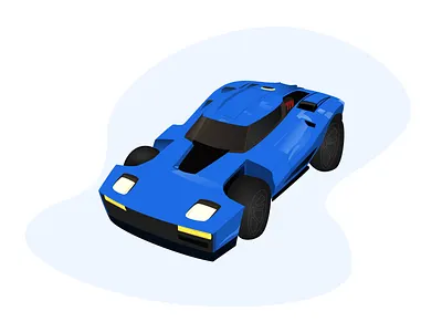 Rocket League - Breakout art breakout car drawing figma illustration illustrator rocket league vector