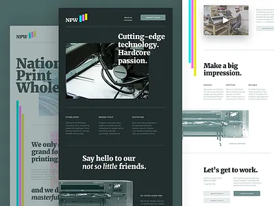 NPW 60s benday clarendon merriweather open sans print web design