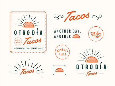 Otro Día Tacos beverly hills mexican mexican food otro dia street tacos taco taco branding taco logo taco stand tacos