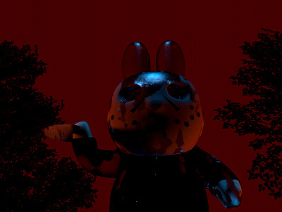 Miffy Jason 3d adventuretime art cinema4d halloween horror miffy red