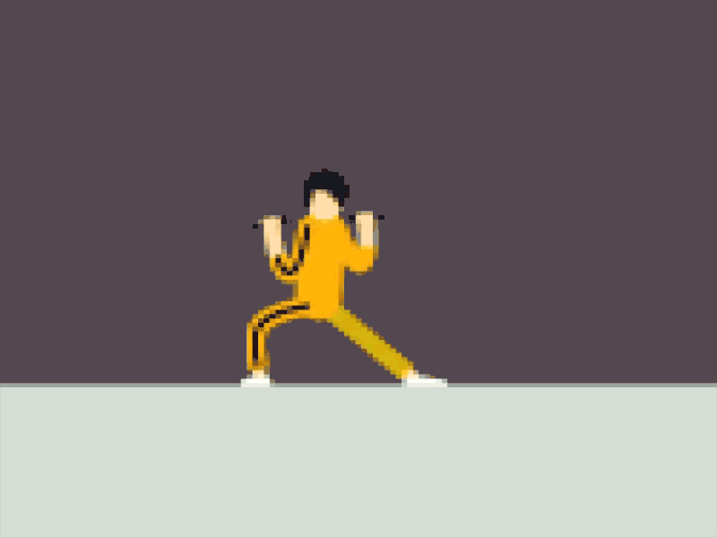 8 Bit Bruce 8 bit ae after effects bruce lee