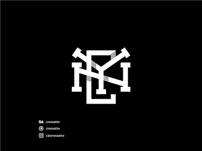 NYC Monogram brand branding design icon logo nyc