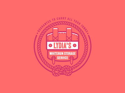 Lydia's Storage Service elder game illustration logo scrolls skyrim vector