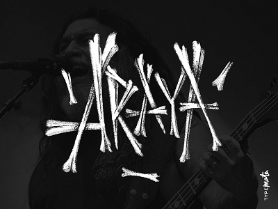 Tom Araya calligraphy custom type lettering logo logotype slayer tom araya type typemate typography