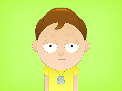 Slick Morty adult swim cool morty rick rick and morty simple slick vector