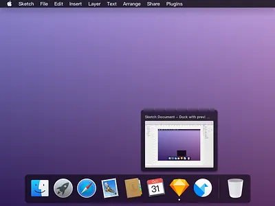 New Dock With Preview dark dock preview sketch