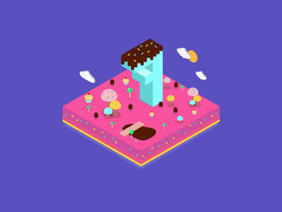 36 Days of Type "7" 36daysoftype illustration isometric type typography vector