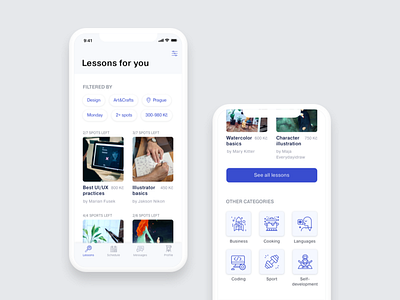 Mentoroom – Hello Dribble! educational app ios 11 ios ui product design strv academy ui design ux design