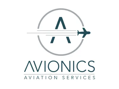 Avionics Concept Logo airplane aviation brand concept identity logo minimal simple