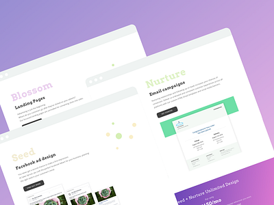 Sales Sprout Landing Page clean landing page ui web design