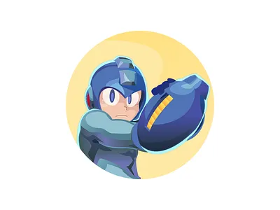 Mega Man art capcom design drawing figma illustration illustrator megaman vector vector art