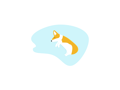 Corgi dog blue corgi dog lovely sleep