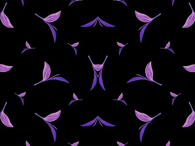 Spooky purple Halloween leaves wallpaper design floral foliage free freebie illustration leaves pattern procreate purple wallpaper