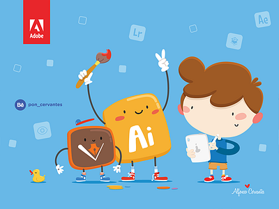 Adobe adobe cartoon character color comic cute design illustration illustrator