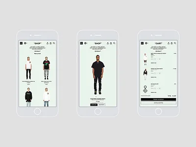Off-White c/o Virgil Abloh fashion off white off white co virgil abloh ui ux virgil abloh web