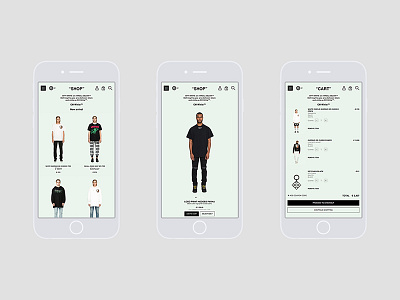 Off-White c/o Virgil Abloh fashion off white off white co virgil abloh ui ux virgil abloh web