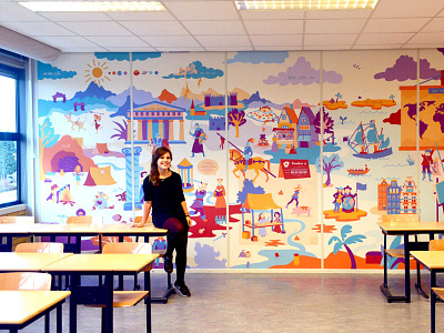 History Timeline School illustration college eesteren illustratie illustration manouk van wall