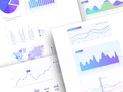 Doom - Charts design gradient mockup modern psd template theme ui ux webdesign website