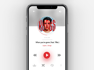 Daily UI challenge #01 — Music Player applemusic daily dailyui flat minimal music play player ui uichallenge