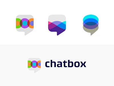 logo chat - shapes WIP apps chat logo minimal vibrant