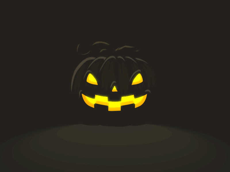 Boo-Ya! animation glow halloween illustration lightning motion october pumpkin thunder