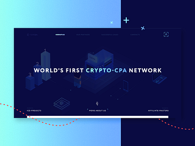 ICO CPA bitcoin crypto ico illustration tokken ui ux web website