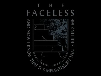 The Faceless - To The Void illustration paint stairs texture type typography