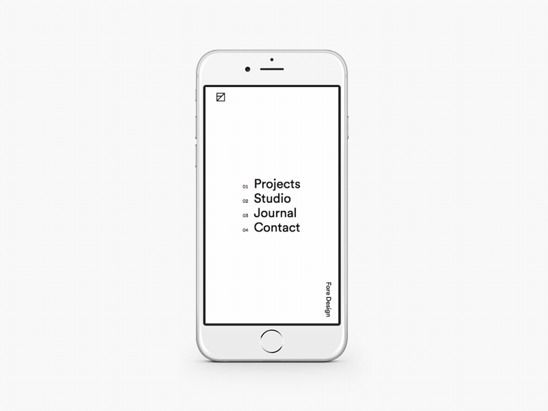 Fore Design 2017: Mobile animation interface portfolio ui ux web website