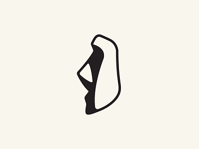 Moai easter island exploration head illustration logo moai statue