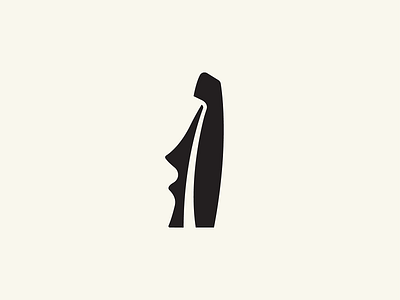 Moai easter island exploration head illustration logo moai statue