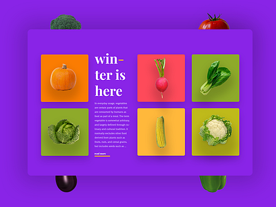 Blog Post Preview Design blog post food blog landing page minimal photography typography ui uidesign ux uxd uxdesign web design