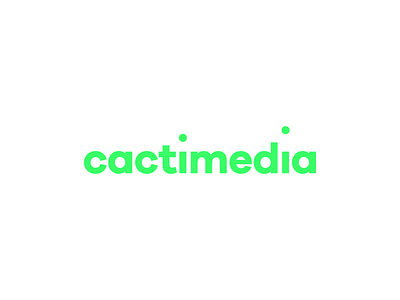 cactimedia wordmark branding bright dots lets panda logo mark minimalist neon symbol type typography