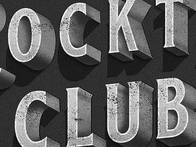 Cocktail Club Detail illustrator lettering letterpress print typography vector vintage