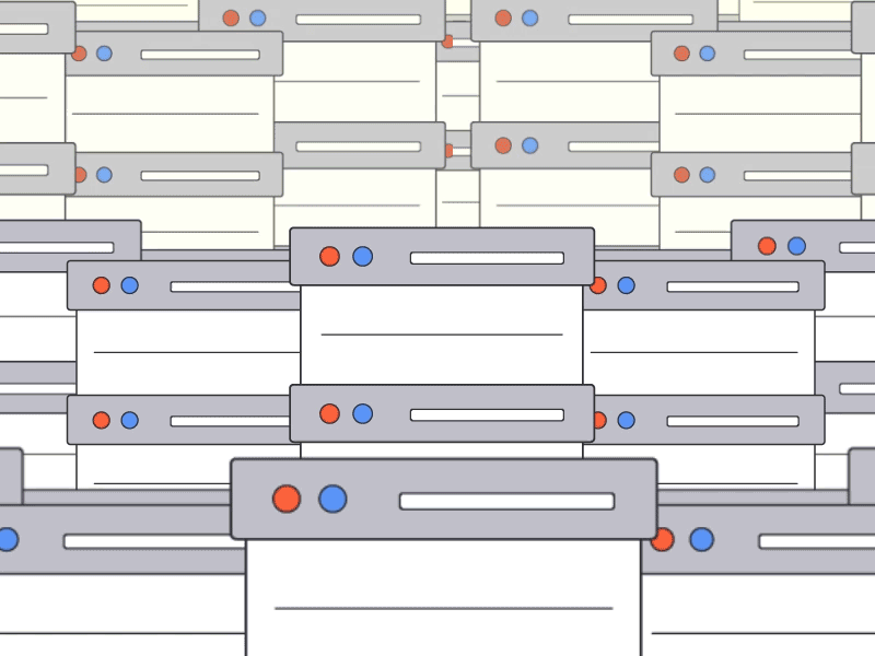 Servers on servers on servers 2600hz after effect animation branding communications design illustration illustrator kazoo motion motion graphics phone phone call servers software tech telecom telecommunication vector web