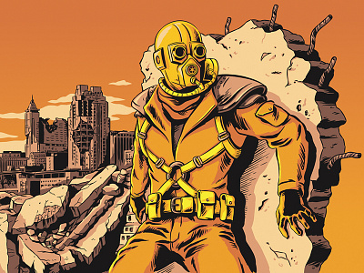 Agency Orange apocalypse cityscape comic future zombies