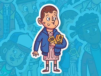 Slaptastick | "Eleven Sticker" branding design eleven fanart illustration netflix pop culture stickers strangerthings