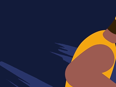 Hello Dribbble illustration；gif