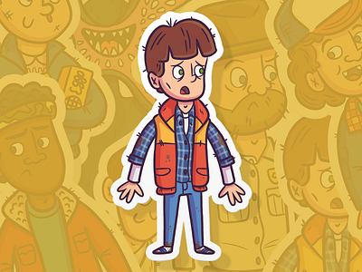 Slaptastick | "Will Sticker" branding design eleven fanart illustration netflix pop culture stickers strangerthings