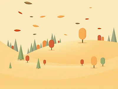 Autumn background autumn background fir flat hills leaf leaves light soft trees wallpaper warm